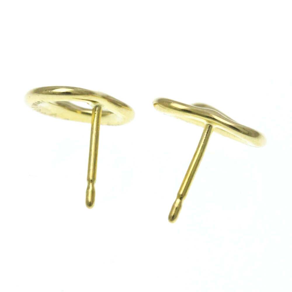 Tiffany Open Heart No Stone Yellow Gold (18K) Stud Earrings Gold - Picture 11 of 11